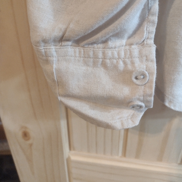 Charter Club Linen Button Down - Picture 4 of 4